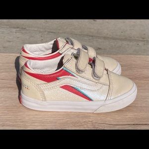 VANS x David Bowie Aladdin Sane Old Skool V Toddlers Velcro Shoes